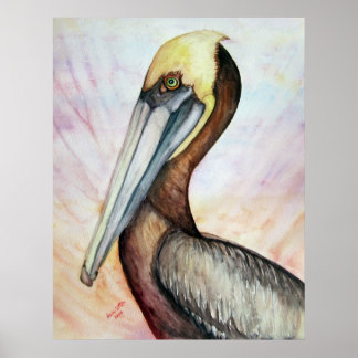 Good Vibes Pelican Poster