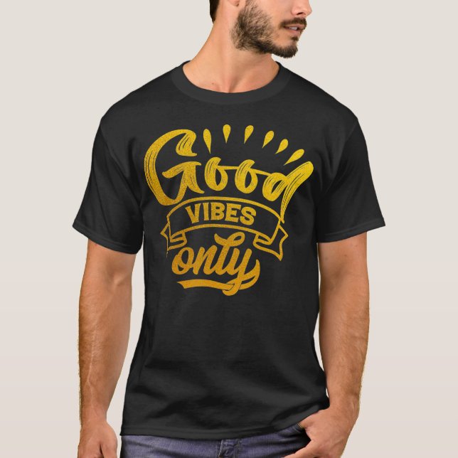 Good Vibes, Rasta Reggae Jamaica T Shirt (Framsida)