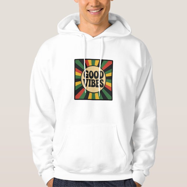 Good Vibes Retro Reggae Sweatshirt (Framsida)