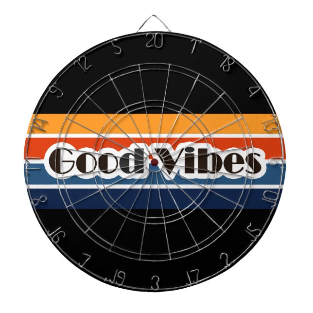 Good Vibes Retro Style Darttavla (Framsidan)