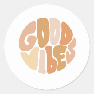 Good Vibes Runt Klistermärke