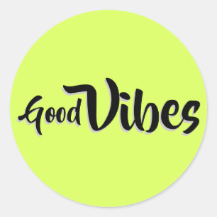 Good Vibes Runt Klistermärke