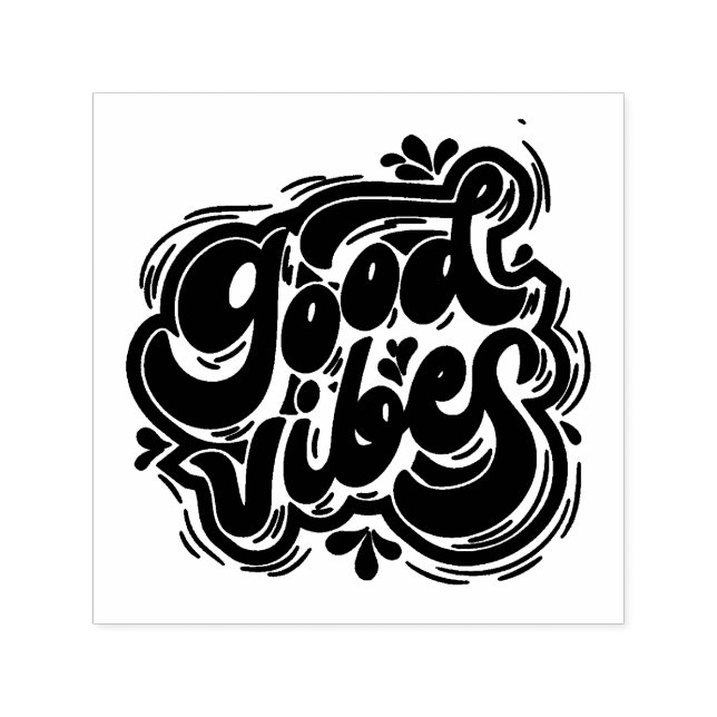 Good Vibes Self-inking Stamp Självfärgande Stämpel (Design)
