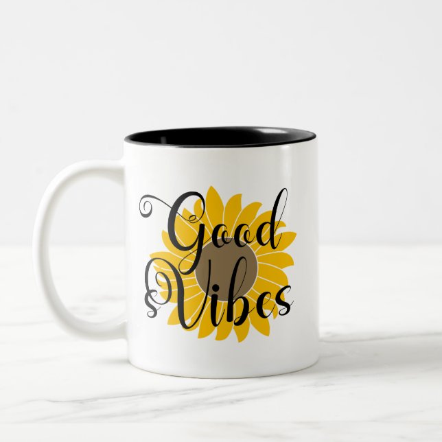 Good Vibes Solrokaffe Mugg (Vänster)