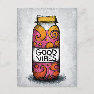 Good Vibes Spice Burk vykort