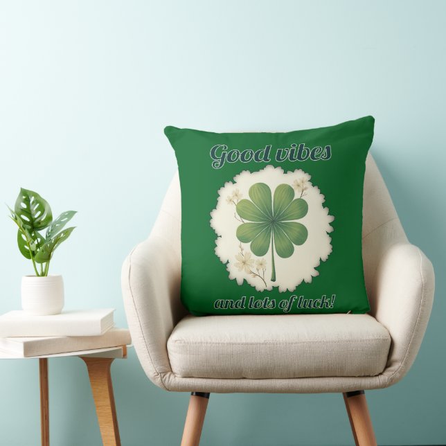 Good Vibes St Patrick’s Day Shirt – almofada Kudde (Stol)