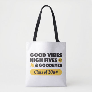 Good Vibes Studenten Message Tote Bag Tygkasse
