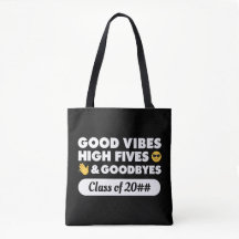 Good Vibes Studenten Message Tote Bag