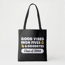 Good Vibes Studenten Message Tote Bag Tygkasse