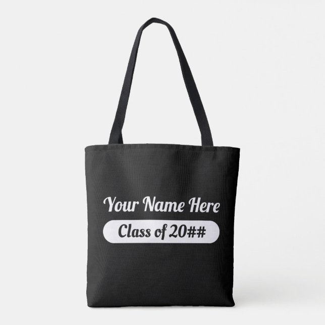 Good Vibes Studenten Message Tote Bag Tygkasse (Baksida)
