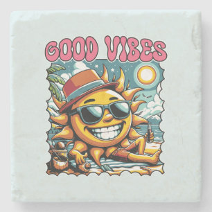 Good Vibes - Sunshine - Retro Summer Stenunderlägg