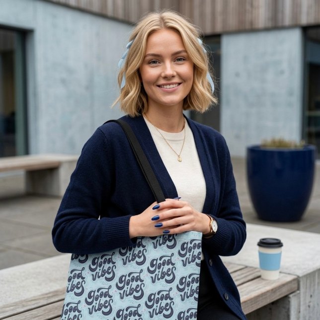 Good Vibes Tote Bag Tygkasse (Skapare uppladdad)