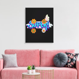 Good Vibes Typography Canvastryck