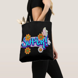 Good Vibes Typography Tygkasse