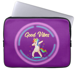 Good Vibes Unicorn Laptop Fodral