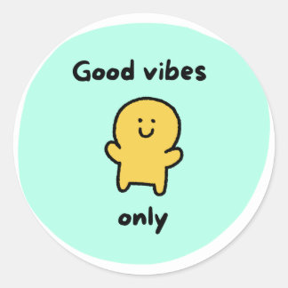 Good vives Sticket Runt Klistermärke