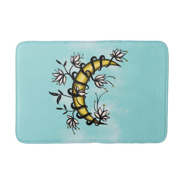 Good Witch Floral Moon Boho Badrumsmatta (Framsidan)