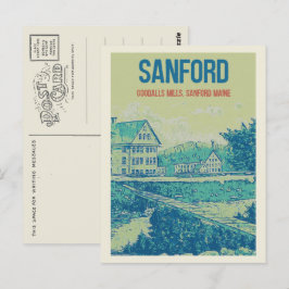 Goodalls Mills Sanford Maine USA Vykort