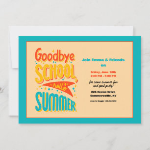 Goodby School Hej Summer Inbjudningar