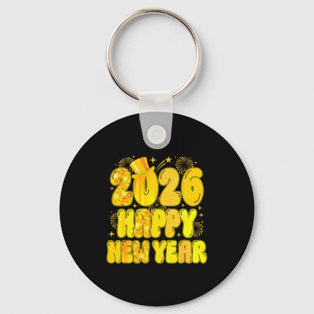 Goodbye 2025 Happy New Year 2026 Women Girl Kids  Nyckelring (Framsida)