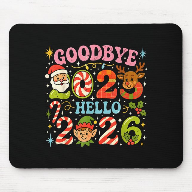 Goodbye 2025 Hello 2026 Cute Christmas New Year  Musmatta (Framsidan)
