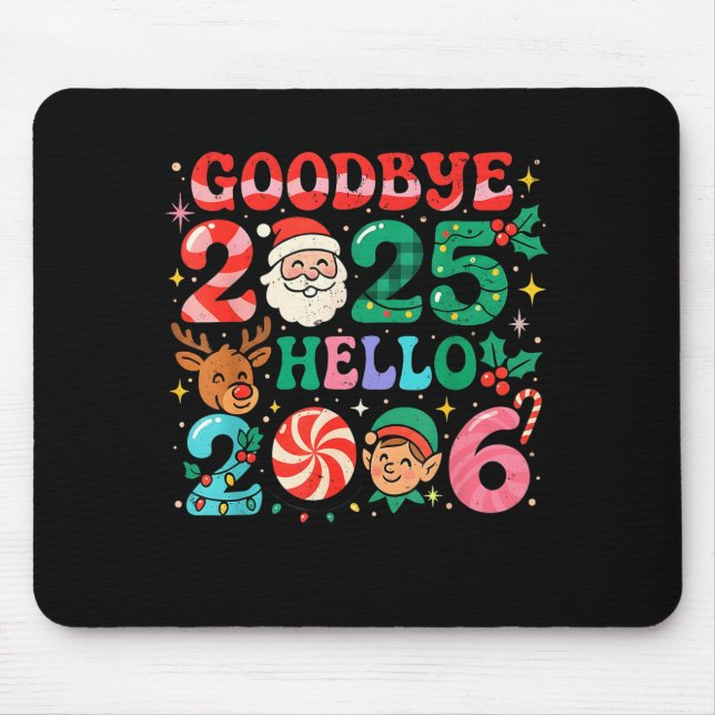 Goodbye 2025 Hello 2026 Cute Christmas New Year  Musmatta (Framsidan)
