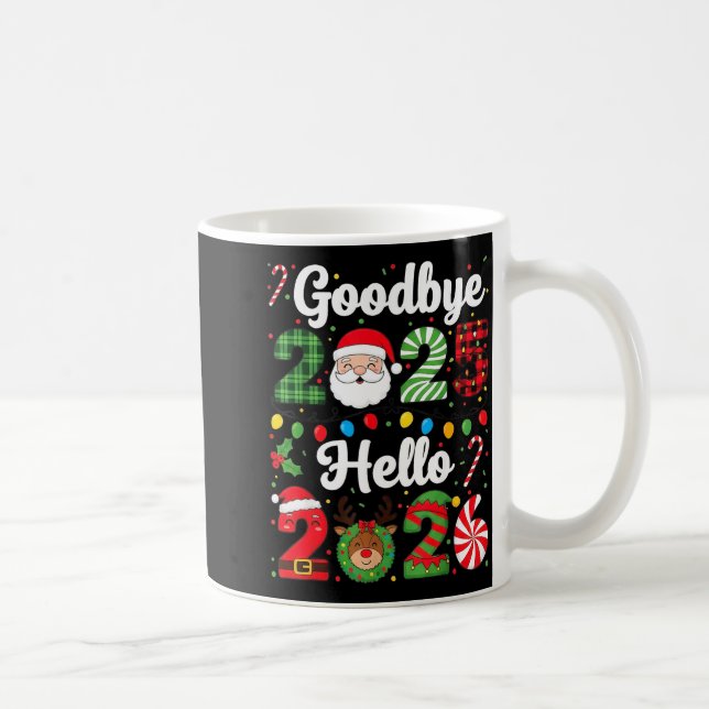 Goodbye 2025 Hello 2026 Happy New Year Countdown P Kaffemugg (Höger)