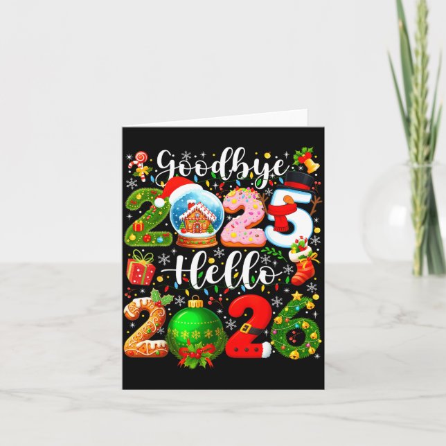 Goodbye 2025 Hello 2026 Happy New Year's Eve Chris Kort (Framsida)