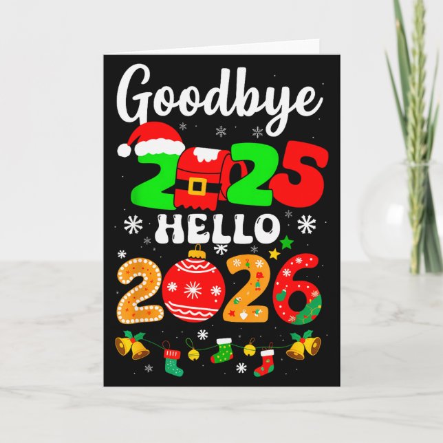 Goodbye 2025 Hello 2026 Happy New Year's Eve Chris Kort (Framsida)