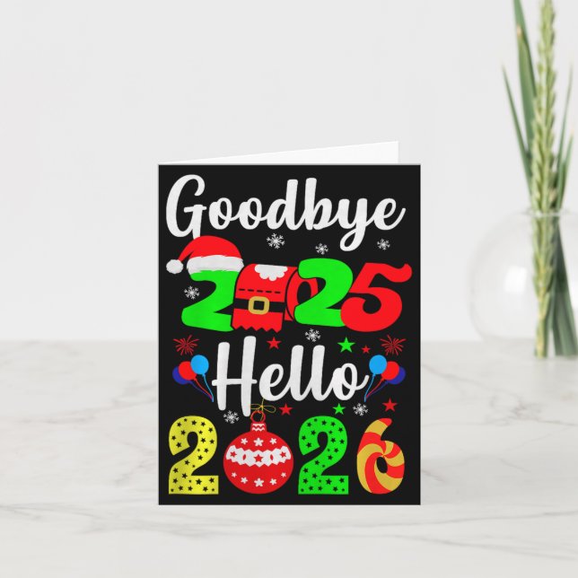 Goodbye 2025 Hello 2026 Happy New Year's Eve Chris Kort (Framsida)