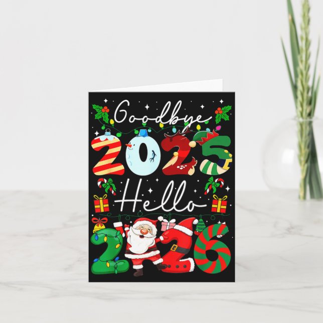 Goodbye 2025 Hello 2026 Happy New Year's Eve Chris Kort (Framsida)