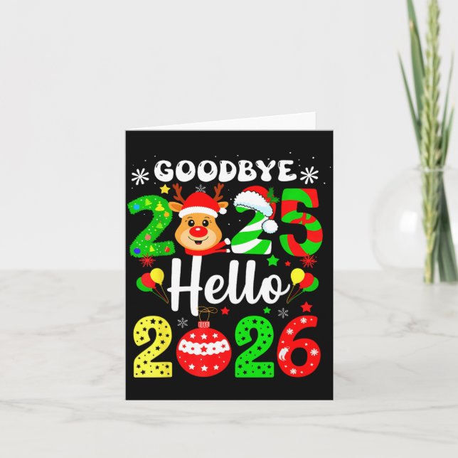 Goodbye 2025 Hello 2026 Happy New Year's Eve Chris Kort (Framsida)