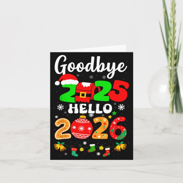 Goodbye 2025 Hello 2026 Happy New Year's Eve Chris Kort (Framsida)