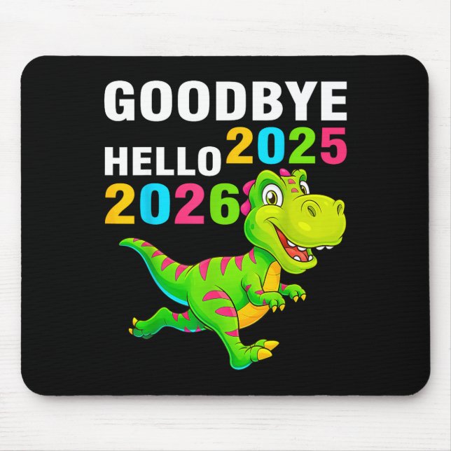 Goodbye 2025 Hello 2026 T Rex Happy New Year 2026  Musmatta (Framsidan)