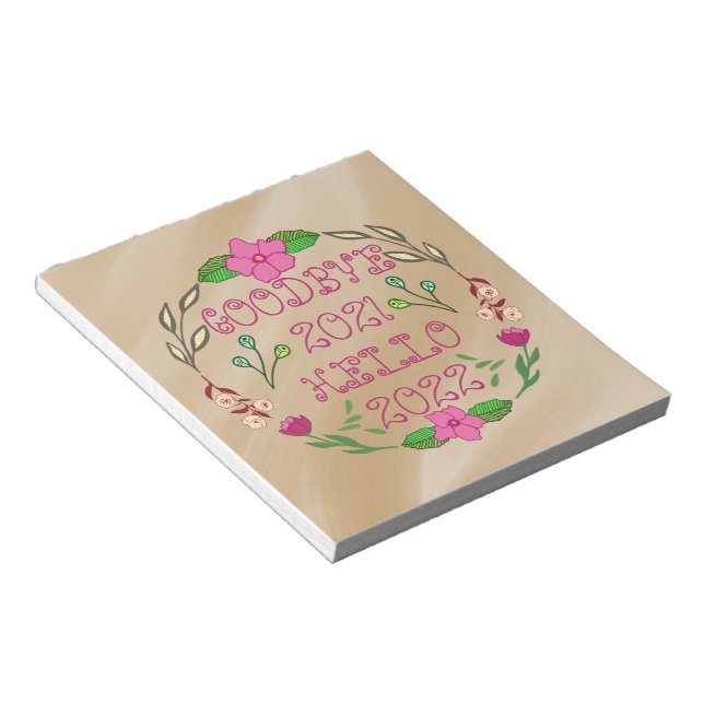 GOODBYE 20XX HEJ 20XX ANTECKNINGSBLOCK (Vinklad)