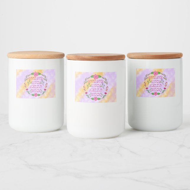 GOODBYE 20XX HEJ 20XX MAT ETIKETTER (Flaskor)