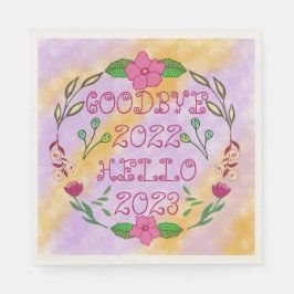 GOODBYE 20XX HEJ 20XX PAPPERSSERVETT