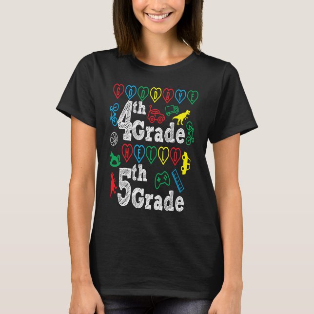 Goodbye 4th Grade Hello 5th Grade Back To School S T Shirt (Framsida)