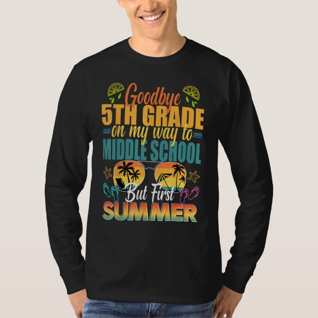 Goodbye 5th Grade Graduation Tees - 5th grade grad T Shirt (Framsida)