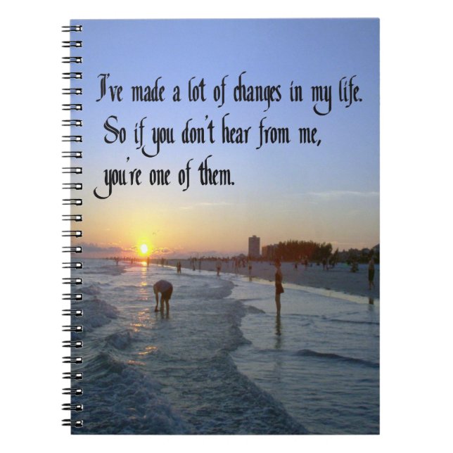 Goodbye avsked anteckningsbok med spiral (Framsidan)