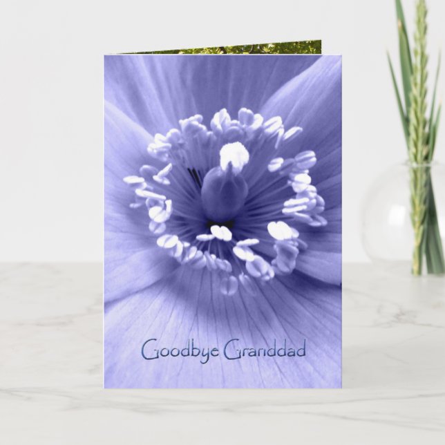 Goodbye Granddad, sympatikort Kort (Framsida)