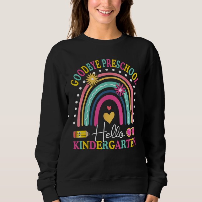 Goodbye Kindergarten Hello 1st Grade School Gradua T Shirt (Framsida)