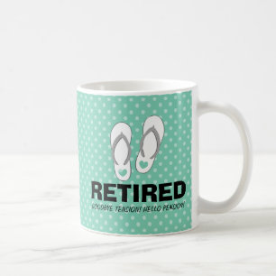 Goodbye mugg för pension för spänningshejpensio
