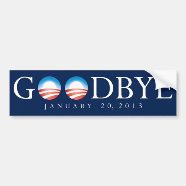 GOODBYE Obama bildekal (Framsidan)