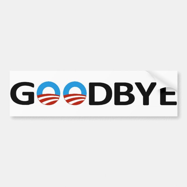 Goodbye Obama bildekal (Framsidan)