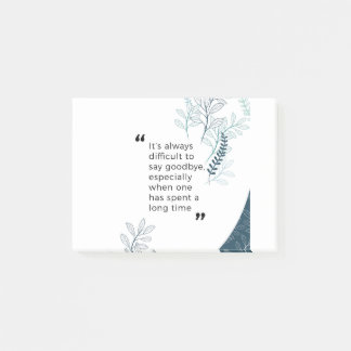 Goodbye önskemål post-it block