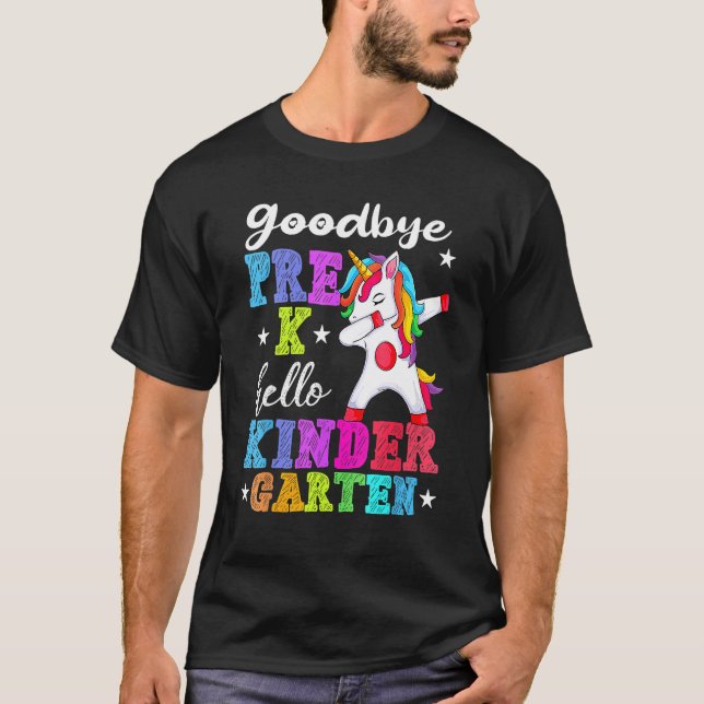Goodbye Preschool Graduation Hello Kindergarten Pr T Shirt (Framsida)