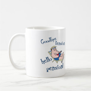 GOODBYE SPÄNNING, HEJPENSION! PENSIONGÅVA KAFFEMUGG