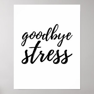 Goodbye spänning - vitaffisch poster