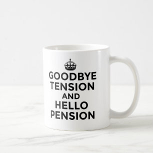 GOODBYE SPÄNNINGS- OCH HEJPENSIONMUGG KAFFEMUGG